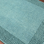 Calvin Area Rug // Turquoise (8'L x 11'W)