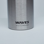 Waves Forever Cold 34oz (Silver)