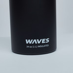 Waves Forever Cold 34oz (Silver)