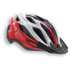 MET Crossover Helmet // Red + White