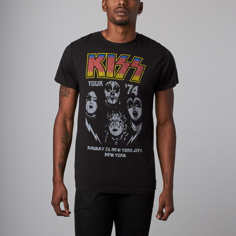 KISS Tour '74 T-Shirt  // Onyx (XS)