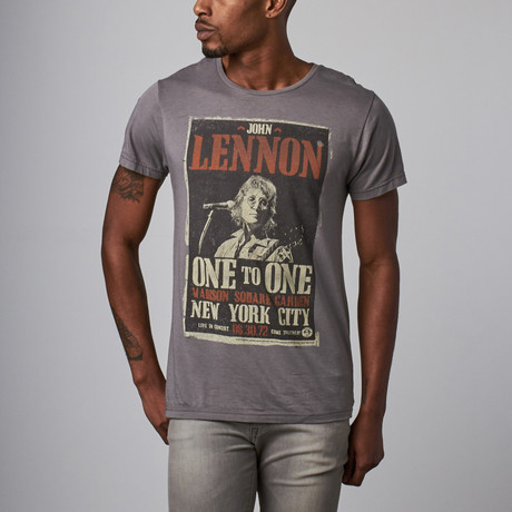 John Lennon Live NYC T-Shirt  // Smoked Pearl (XS)