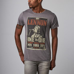 John Lennon Live NYC T-Shirt  // Smoked Pearl (L)