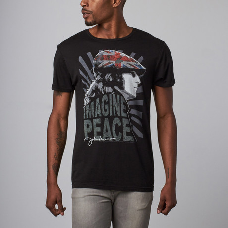 John Lennon Imagine Peace T-Shirt // Onyx (XS)