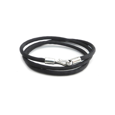AMiGAZ // 3 Wrap Paracord Bracelet // Black (Small)