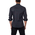 Crossing Square Button-Up Shirt // Midnight (S)