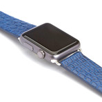 Apple Watch Alligator Strap (Azure Black)