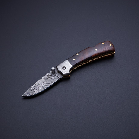 Single Blade Pocket Knife // 3.5" (Indian Rosewood Handle)