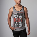 KISS Panels Tank Top  // Grey + Onyx (M)