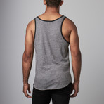 KISS Panels Tank Top  // Grey + Onyx (S)