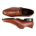 Anthony Veer // SFO Medallion Monk Strap // Crust Tan (US: 14)