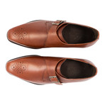 Anthony Veer // SFO Medallion Monk Strap // Crust Tan (US: 14)