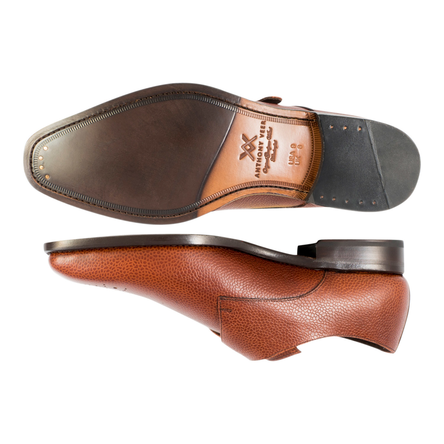 Anthony Veer // SFO Medallion Monk Strap // Crust Tan (US: 7.5) - Last ...