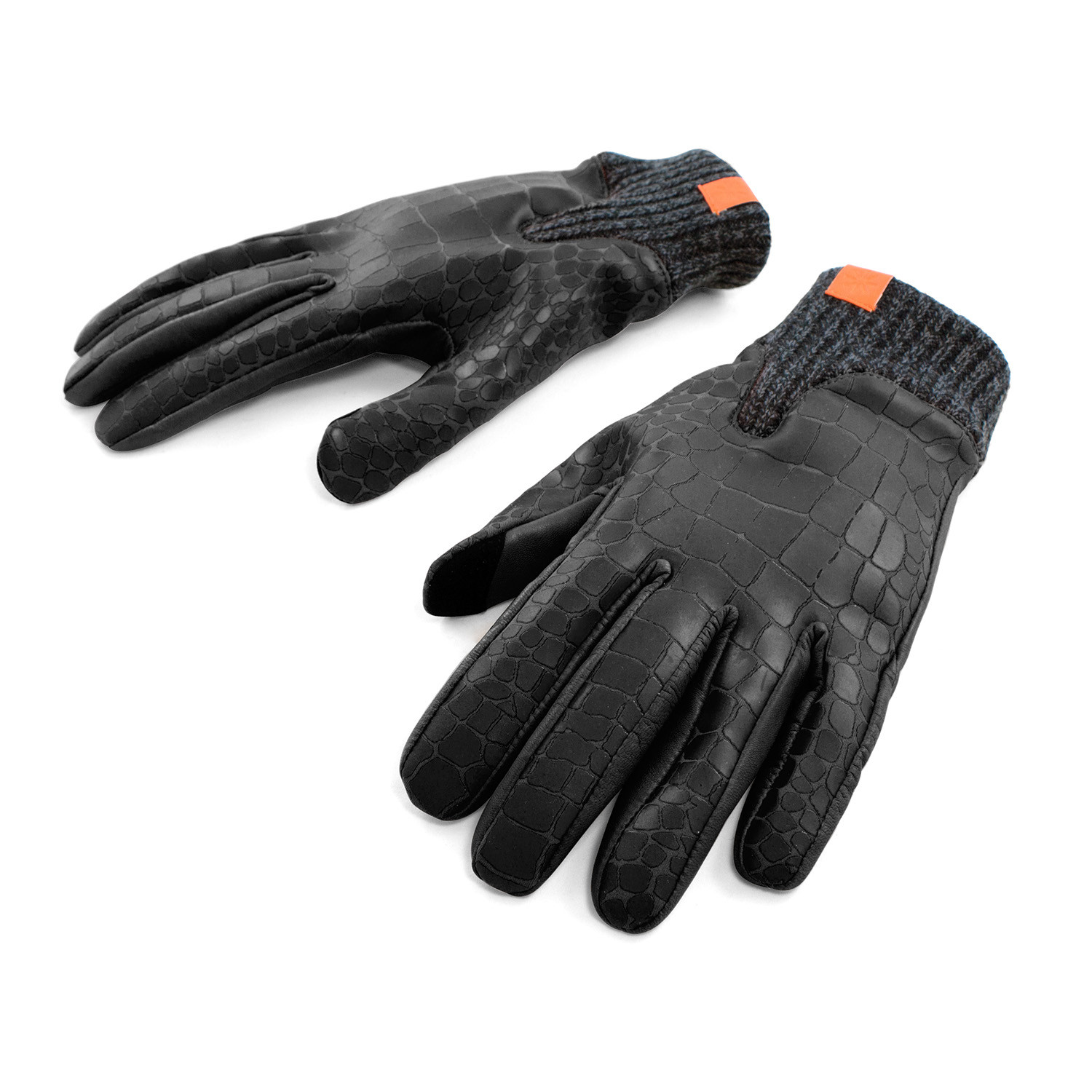 Logan Glove // Noir Crocodile (Large) - HONNS - Touch of Modern