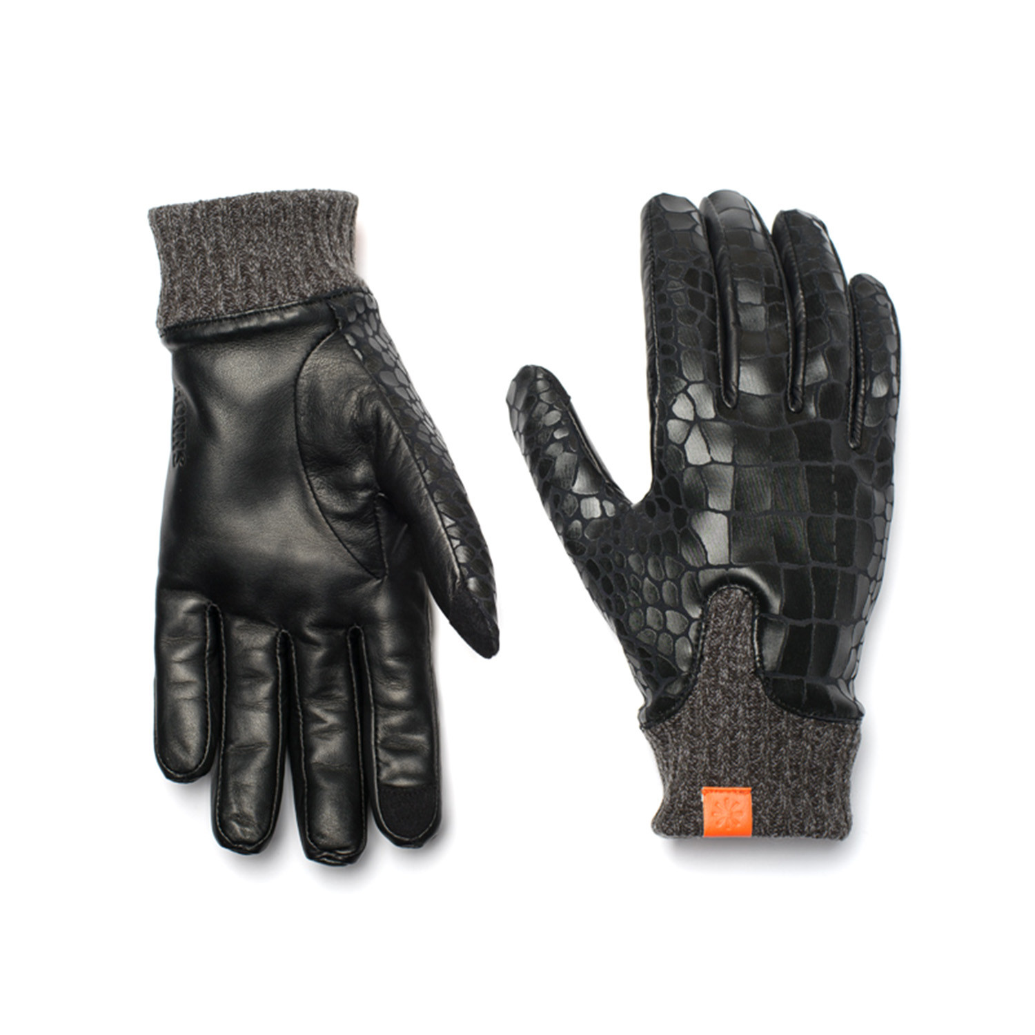 Logan Glove // Noir Crocodile (Large) - HONNS - Touch of Modern