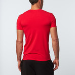 Versace // Crew Neck T-Shirt // Red (S)