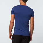 Versace // V-Neck T-Shirt // Blue (XL)