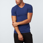 Versace // V-Neck T-Shirt // Blue (XL)