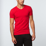 Versace // V-Neck T-Shirt // Red (XS)