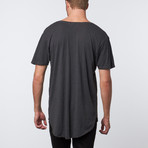 4 Corners V-Neck T-Shirt // Vintage Black (S)