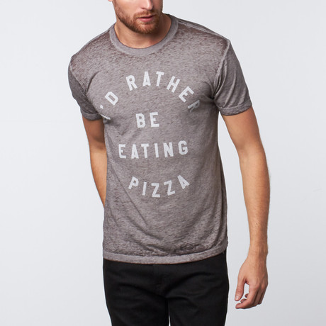 Pizza Graphic T-Shirt // Heather Grey (S)