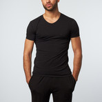 Versace // V-Neck T-Shirt // Black (M)