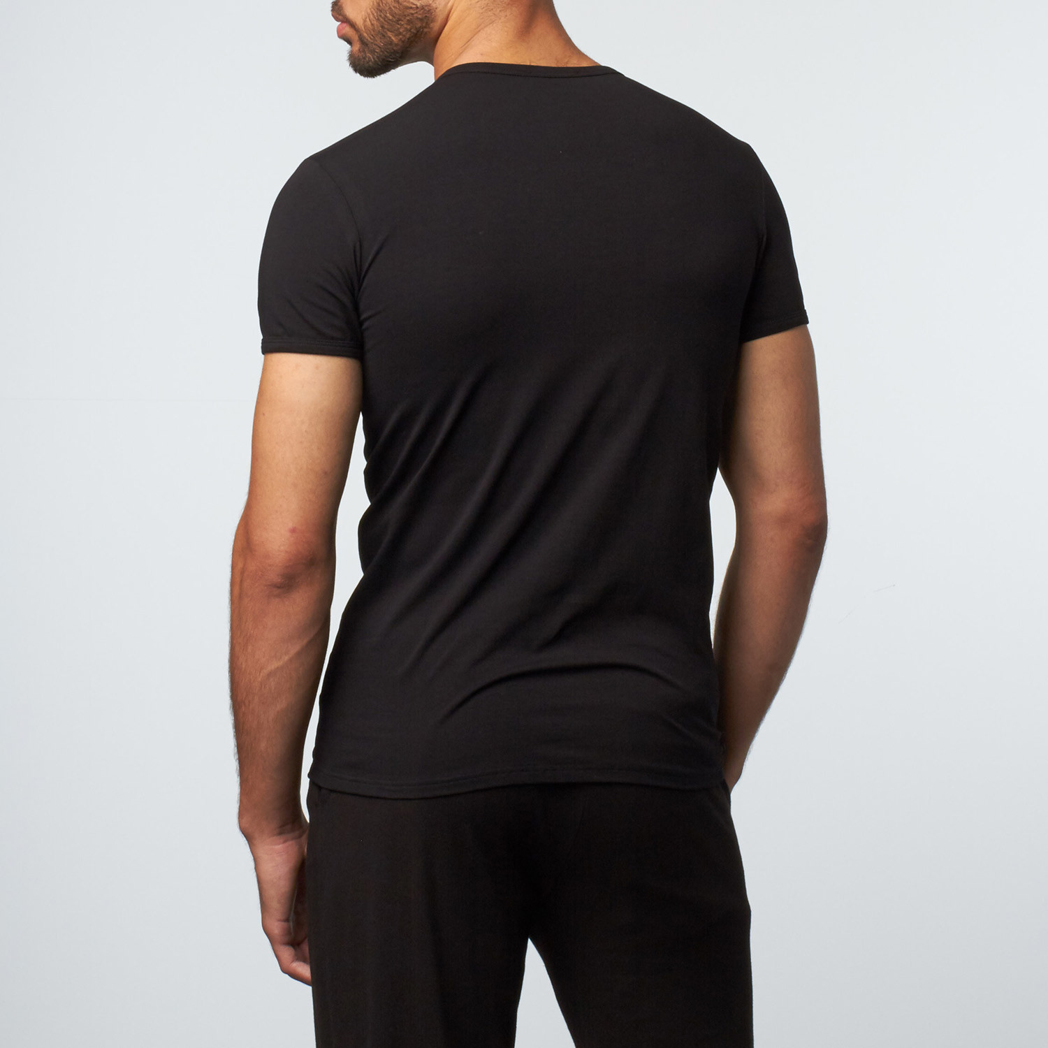 Versace // V-Neck T-Shirt // Black (XS) - Versace & Cavalli - Touch of ...