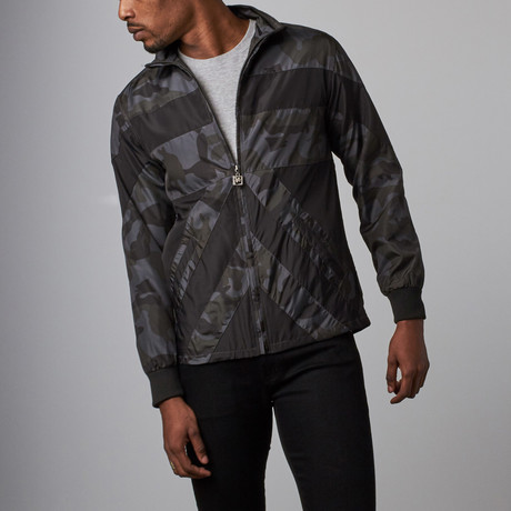 Nothin but Net // Camo Flight Jacket // Grey Camo (XL)