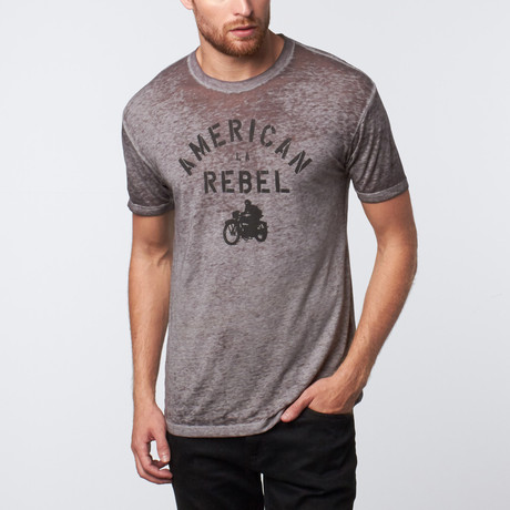 American Rebel LA Graphic T-Shirt // Grey (S)