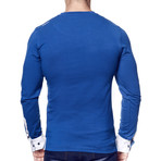 V-Neck Dress Shirt // Royal Blue (2XL)