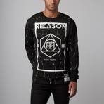 Reason // Kingston Destroyed Long-Sleeve Tee // Black (M)