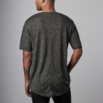 Malcom Split Marl Tee // Black (S)