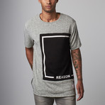 Reason Box Side Zip Tee // Heather (L)