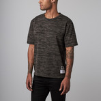 Putnam Fish Tail Marl Tee // Black (XS)