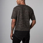 Putnam Fish Tail Marl Tee // Black (XS)