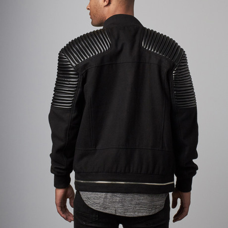 Reason // Saint Nueva Bomber Jacket // Black (XL)