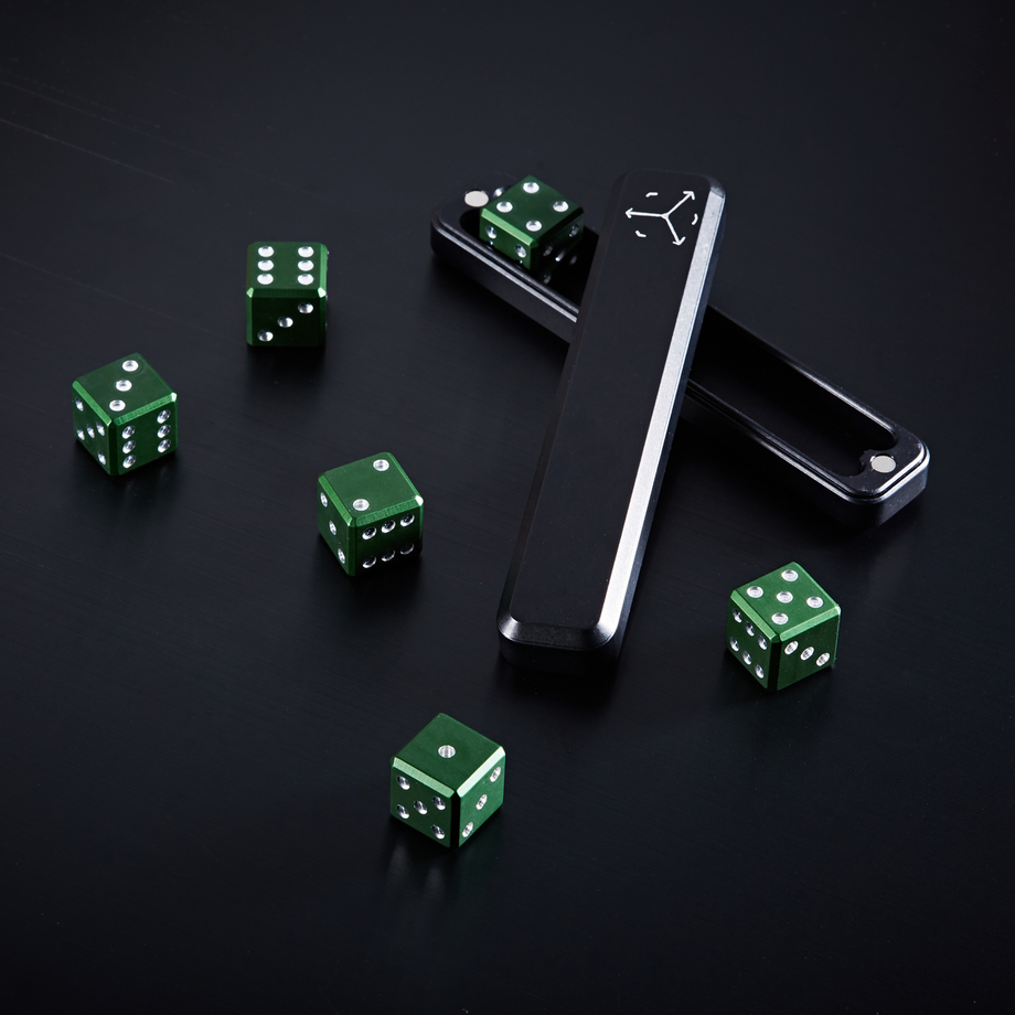 Gravity Dice Metal Playing Dice Touch of Modern