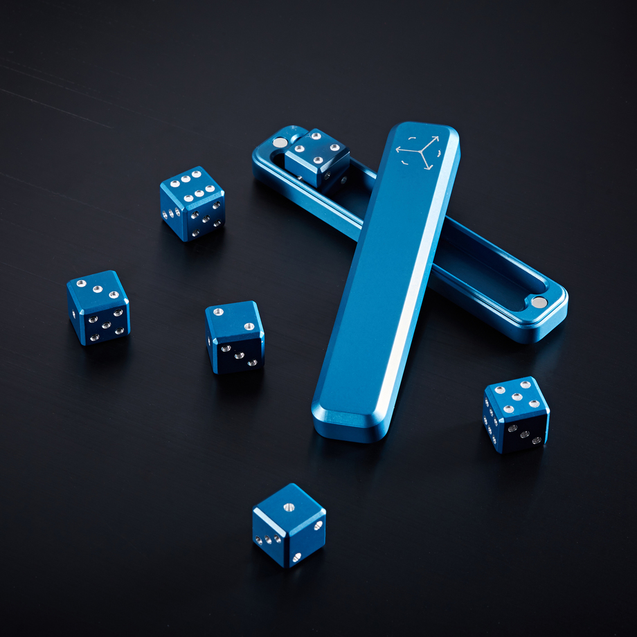Gravity Dice Metal Playing Dice Touch of Modern