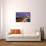 City Skylines // Dallas // Night Skyline (20"L x 30"H x 0.75"D)