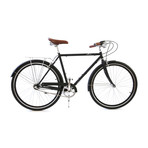 Atir Cycles // 3 Speed City Bike // Matte Black (Small: 50cm)