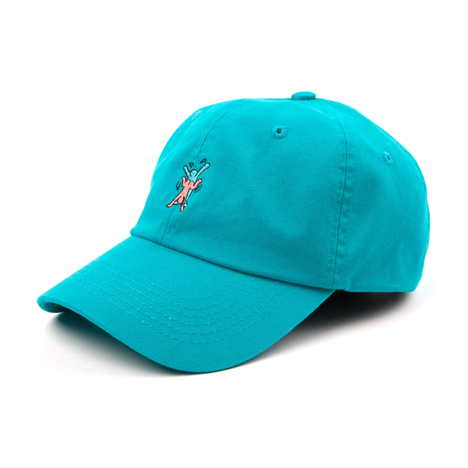 teal dad hat