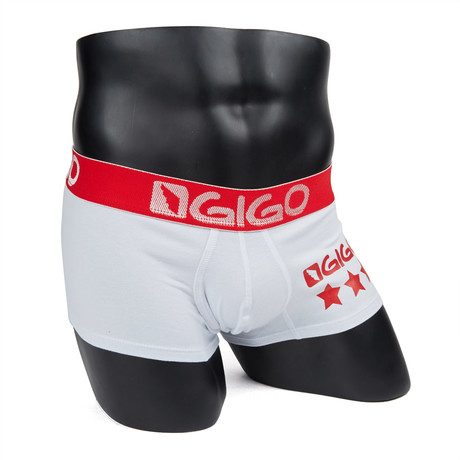 Star Short Boxer Brief // White (S)