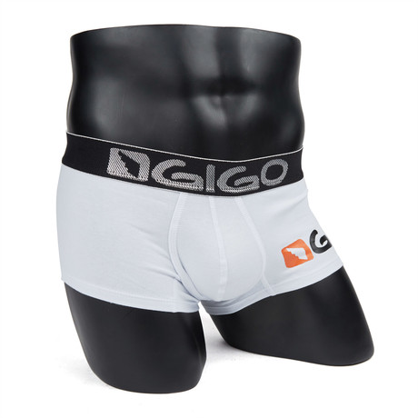 Logo Short Boxer Brief // White (S)