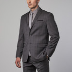 Wool Suit // Mid-Grey Window Pane (US: 40R)