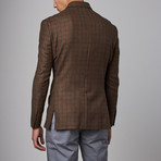 Wool Sport Coat // Tan + Rust Check (US: 38R)