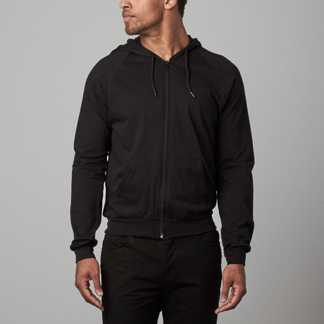 Thread Society // Super Lightweight Hoodie // Black (S)