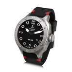 Alessandro Baldieri Magnum M-48 Automatic // AB0061-SSBKD (Black Leather Strap)
