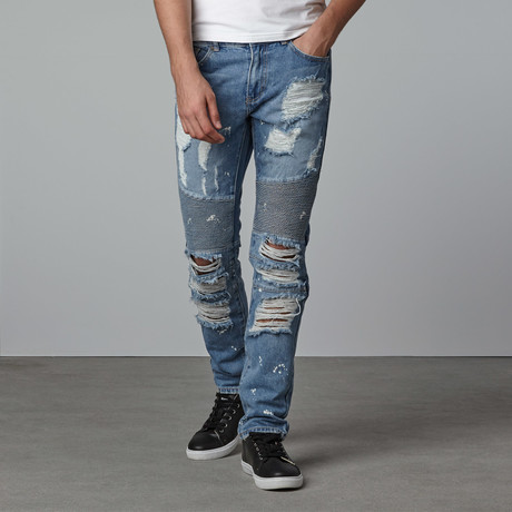 Indian Wells Moto Denim // Indigo (30WX32L)