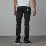 Emerson Distressed Moto Denim // Black (32WX32L)