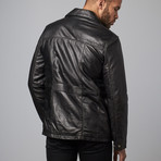 Antique Leather Jacket // Black (3XL)